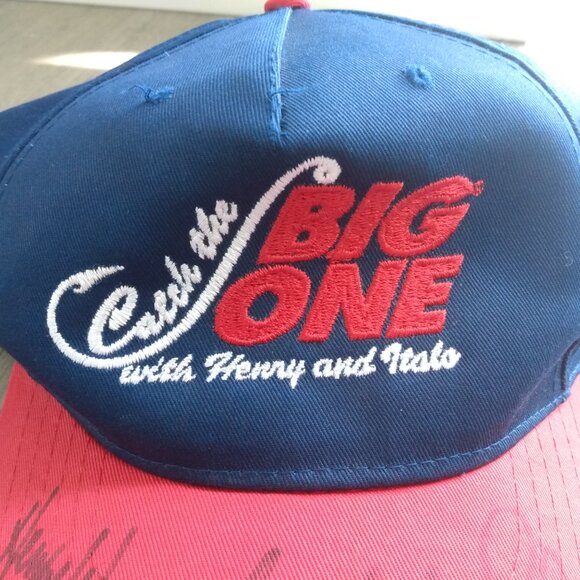 Vintage Canadian Sport Fishing Hat Autographed by Henry Waszczuk & Italo Labigna - Picture 2 of 10